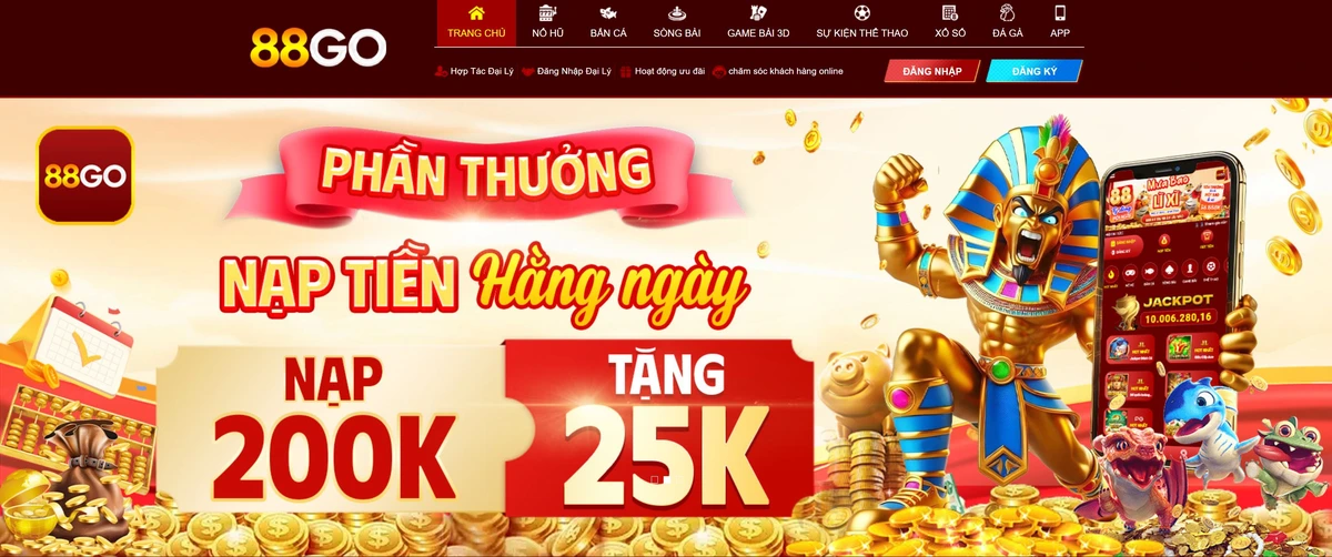 Giao diện 88Go phù hợp cho PC và Mobile giúp trải nghiện dễ dàng