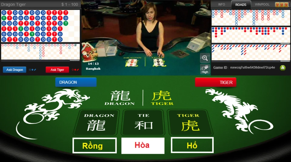 Giới thiệu tổng quan về game Rồng hổ tại 88GO