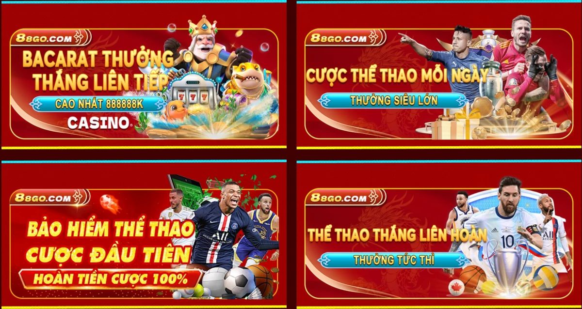 Nhiều khuyến mãi độc quyền hấp dẫn chỉ có tài 88Go